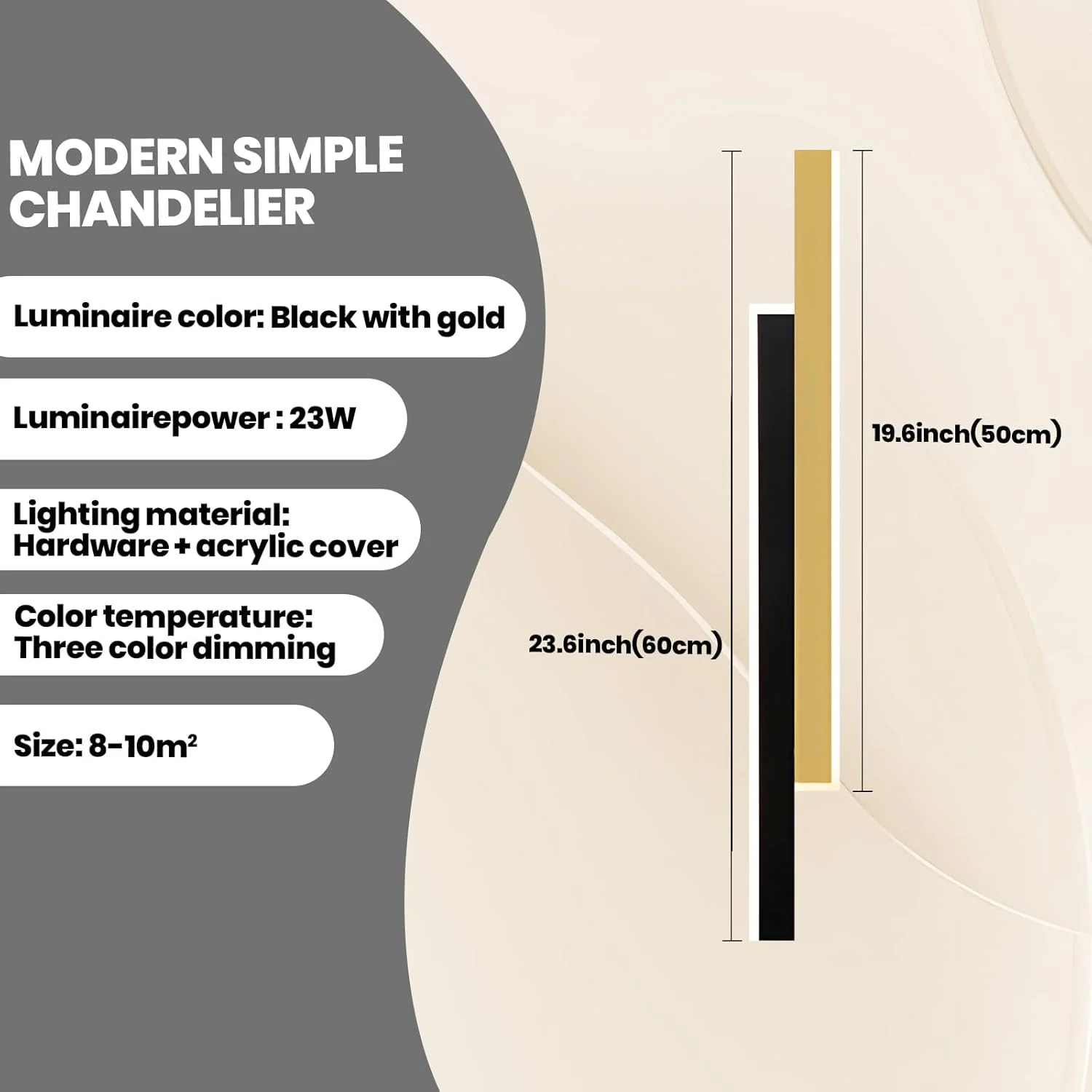 چراغ دیواری مدرن YATAI، چراغ دیواری LED باریک و بلند، چراغ دیواری داخلی، روشنایی دیواری ساده برای اتاق نشیمن، اتاق خواب، چراغ کنار تخت چراغ دیواری مدرن YATAI، چراغ دیواری LED باریک و بلند، چراغ دیواری داخلی، روشنایی دیواری ساده برای اتاق نشیمن، اتاق خواب، چراغ کنار تخت