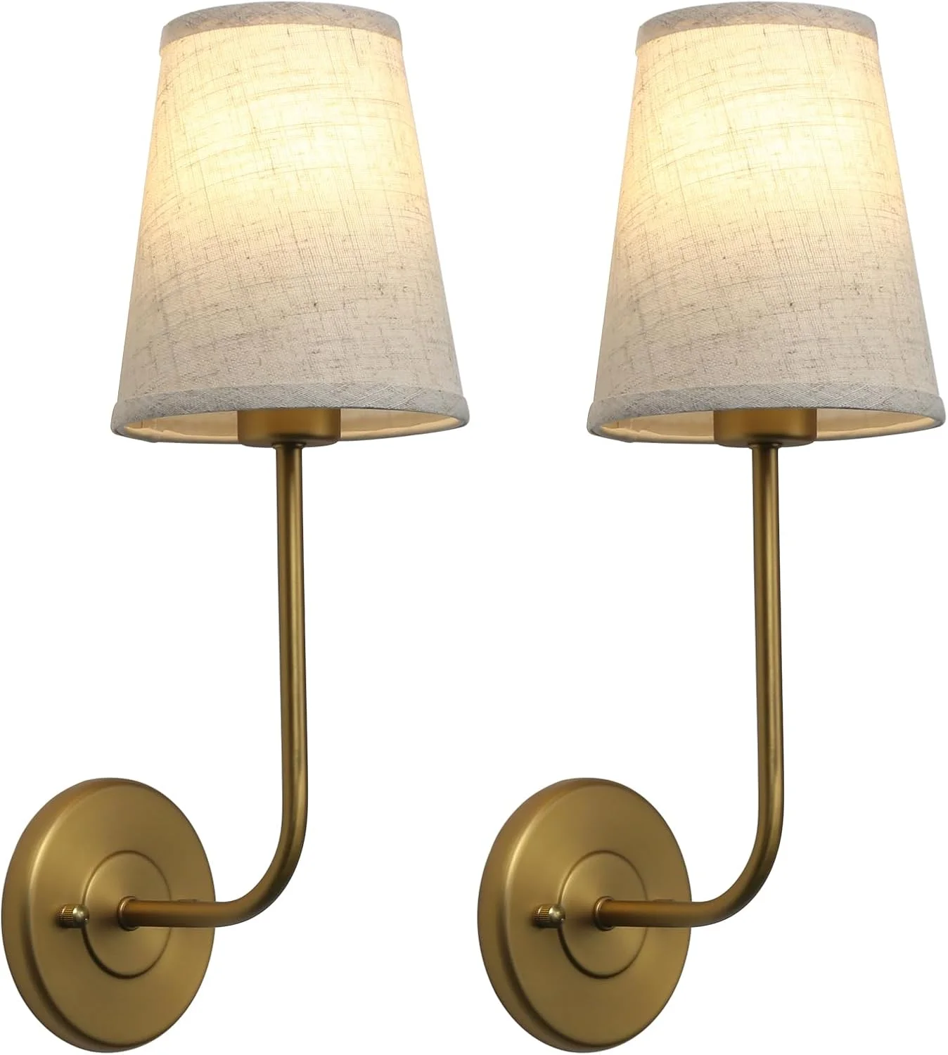 ست 2 عددی چراغ دیواری شمعدانی روستیک وینتیج Permo با سایه بان پارچه ای کتان قیفی شکل، چراغ های کنار تختی برای اتاق خواب، مطالعه کنار تخت (آنتیک) ست 2 عددی چراغ دیواری شمعدانی روستیک وینتیج Permo با سایه بان پارچه ای کتان قیفی شکل، چراغ های کنار تختی برای اتاق خواب، مطالعه کنار تخت (آنتیک)