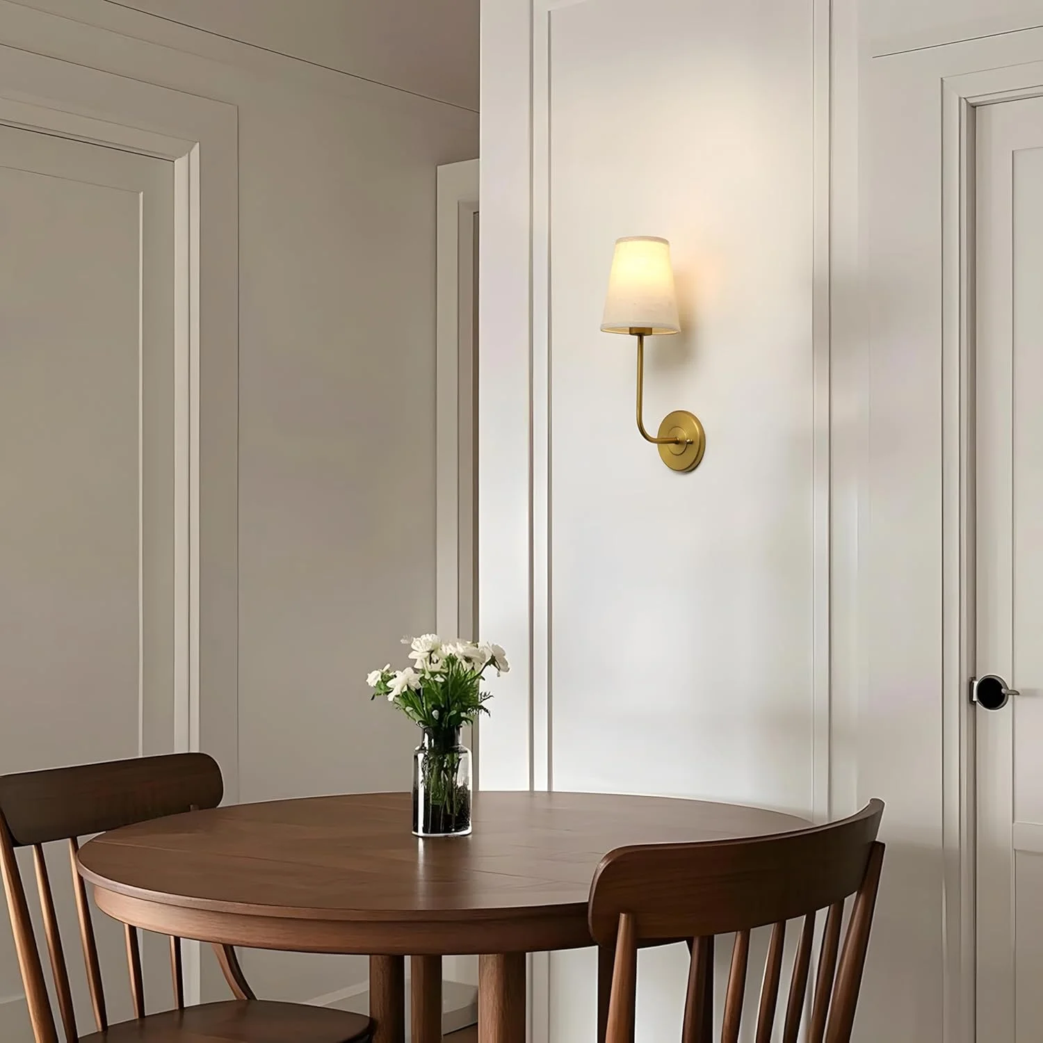 ست 2 عددی چراغ دیواری شمعدانی روستیک وینتیج Permo با سایه بان پارچه ای کتان قیفی شکل، چراغ های کنار تختی برای اتاق خواب، مطالعه کنار تخت (آنتیک) ست 2 عددی چراغ دیواری شمعدانی روستیک وینتیج Permo با سایه بان پارچه ای کتان قیفی شکل، چراغ های کنار تختی برای اتاق خواب، مطالعه کنار تخت (آنتیک)