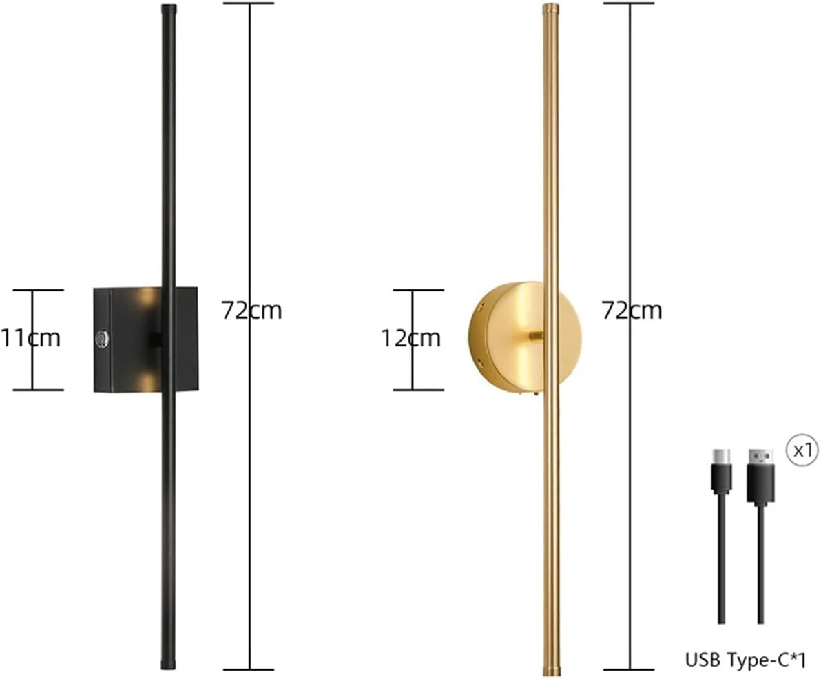 چراغ دیواری LED قابل شارژ TZSMUM با باتری USB، دارای کلید کنترل از راه دور، چراغ دیواری بلند، چرخش 350 درجه، مناسب اتاق نشیمن و اتاق خواب مدرن (گرد طلایی، 2 عدد) چراغ دیواری LED قابل شارژ TZSMUM با باتری USB، دارای کلید کنترل از راه دور، چراغ دیواری بلند، چرخش 350 درجه، مناسب اتاق نشیمن و اتاق خواب مدرن (گرد طلایی، 2 عدد)