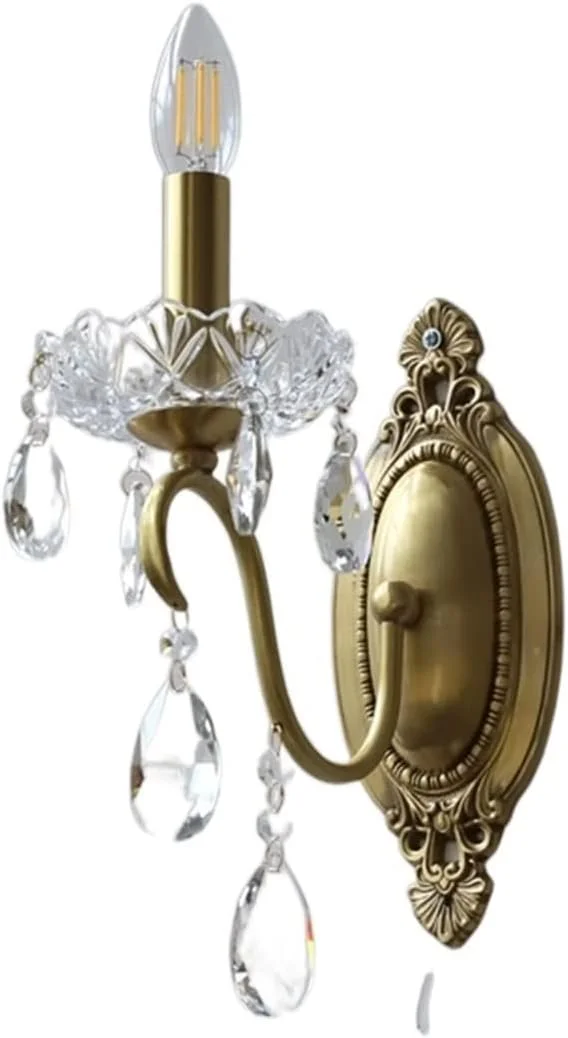 چراغ دیواری داخلی SUNESA، چراغ دیواری کریستالی وینتیج، چراغ دیواری مسی برای کنار تخت اتاق خواب، راهرو، راه پله چراغ دیواری داخلی SUNESA، چراغ دیواری کریستالی وینتیج، چراغ دیواری مسی برای کنار تخت اتاق خواب، راهرو، راه پله