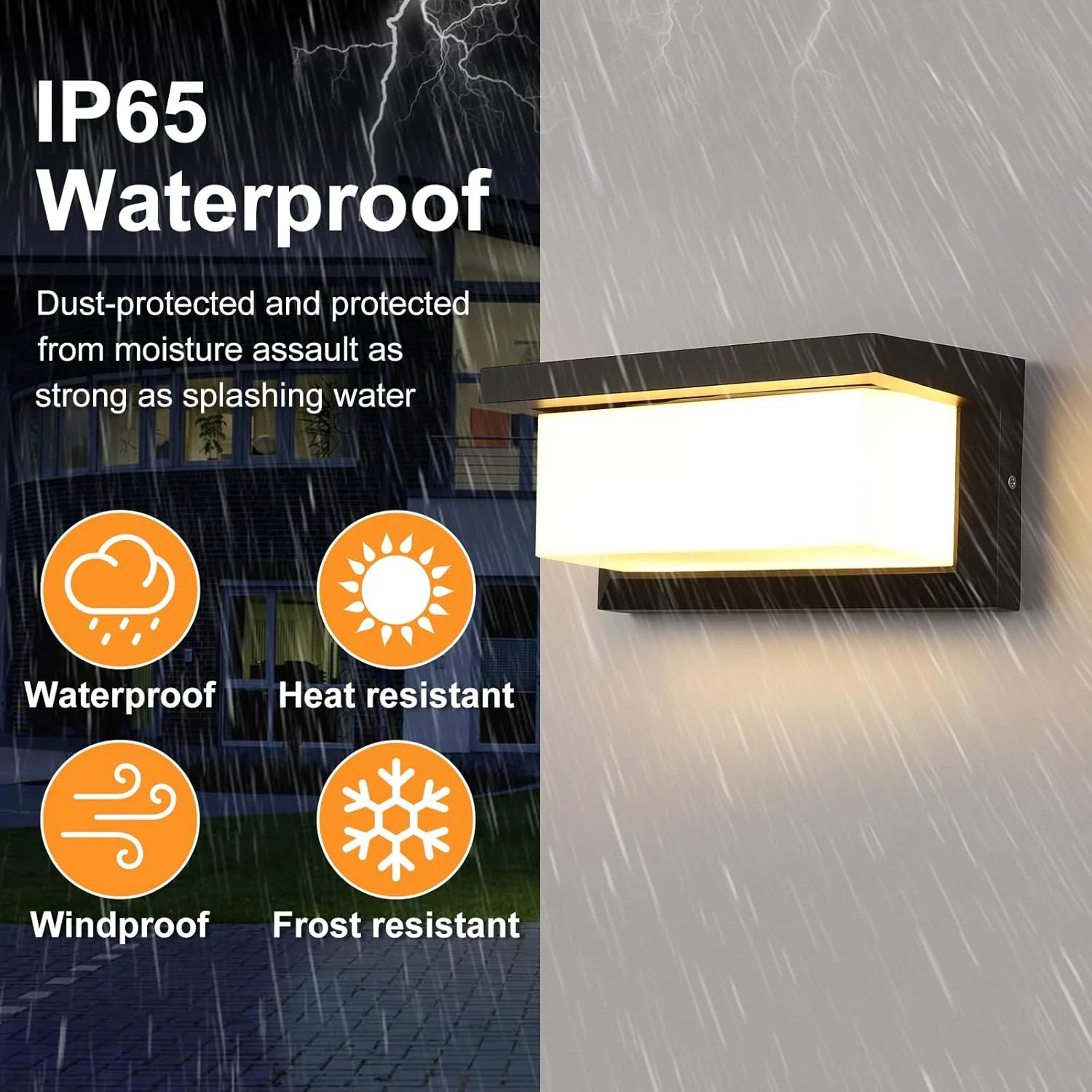 چراغ های دیواری فضای باز sunseatop، بسته 2 عددی چراغ دیواری مشکی ضد آب IP65 3000K چراغ های بیرونی سفید گرم نصب شده روی دیوار چراغ های بیرونی برای خانه باغ حمام جلویی گاراژ چراغ های دیواری فضای باز sunseatop، بسته 2 عددی چراغ دیواری مشکی ضد آب IP65 3000K چراغ های بیرونی سفید گرم نصب شده روی دیوار چراغ های بیرونی برای خانه باغ حمام جلویی گاراژ