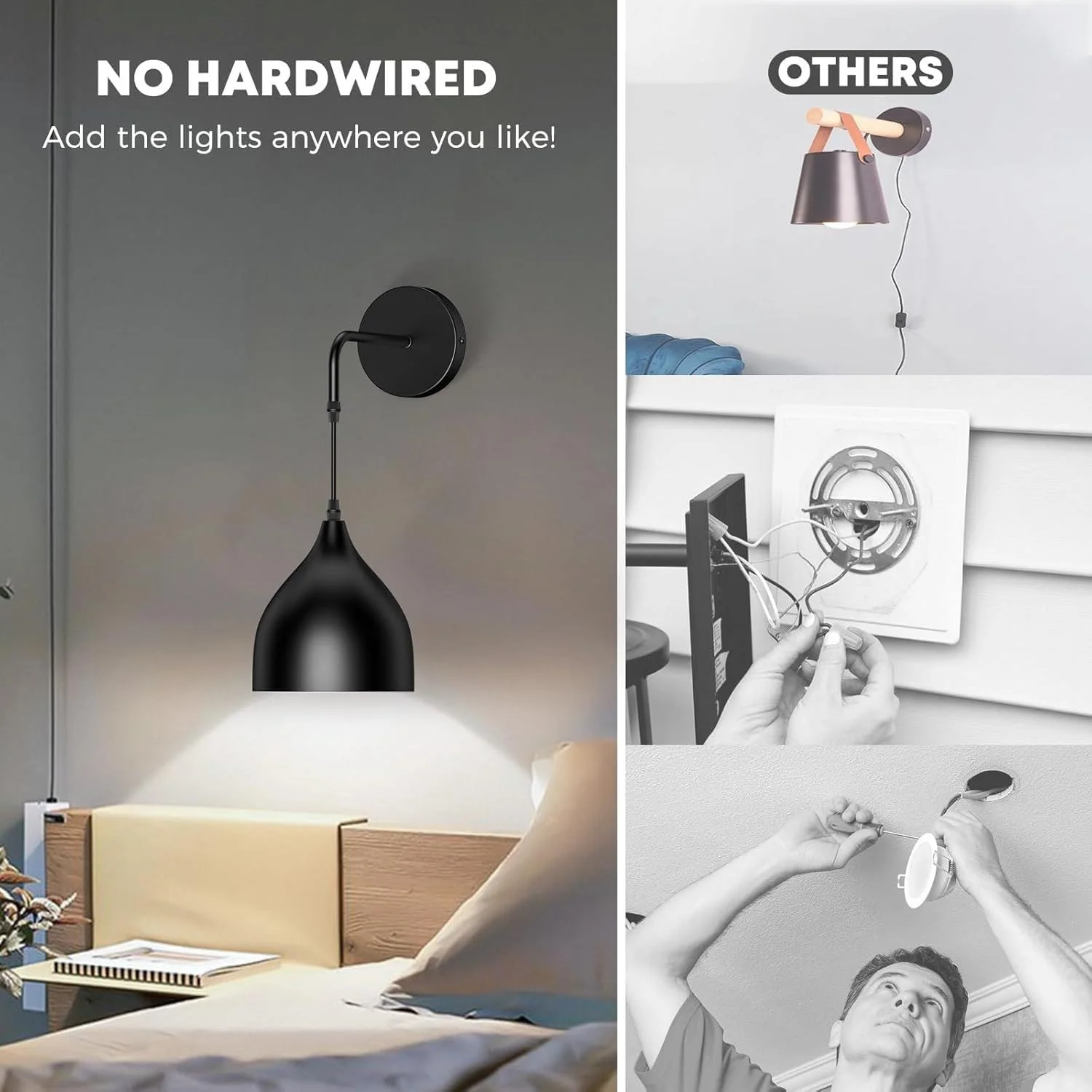 چراغ دیواری، چراغ دیواری بی سیم RGB با کنترل از راه دور و باتری قابل شارژ برای اتاق خواب، پس زمینه، آینه اتاق نشیمن، مجموعه 2 عددی چراغ دیواری، چراغ دیواری بی سیم RGB با کنترل از راه دور و باتری قابل شارژ برای اتاق خواب، پس زمینه، آینه اتاق نشیمن، مجموعه 2 عددی