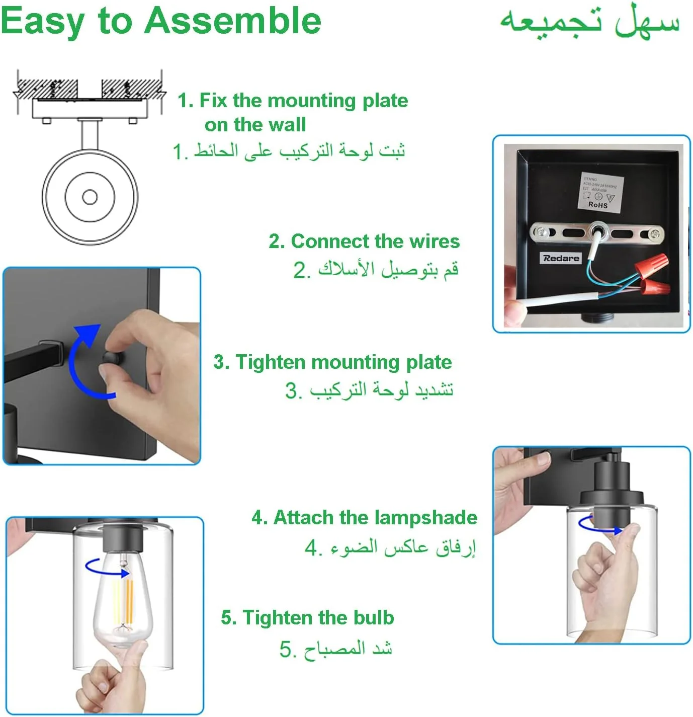 ست 2 عددی چراغ دیواری Redare، چراغ های دیواری، چراغ های روشنایی حمام، چراغ دیواری داخلی، چراغ های روشویی طلایی مات با سایه شیشه ای شفاف، چراغ ال ای دی دیواری مدرن برای راهرو، حمام، اتاق خواب (طلایی، ست 2 عددی) ست 2 عددی چراغ دیواری Redare، چراغ های دیواری، چراغ های روشنایی حمام، چراغ دیواری داخلی، چراغ های روشویی طلایی مات با سایه شیشه ای شفاف، چراغ ال ای دی دیواری مدرن برای راهرو، حمام، اتاق خواب (طلایی، ست 2 عددی)
