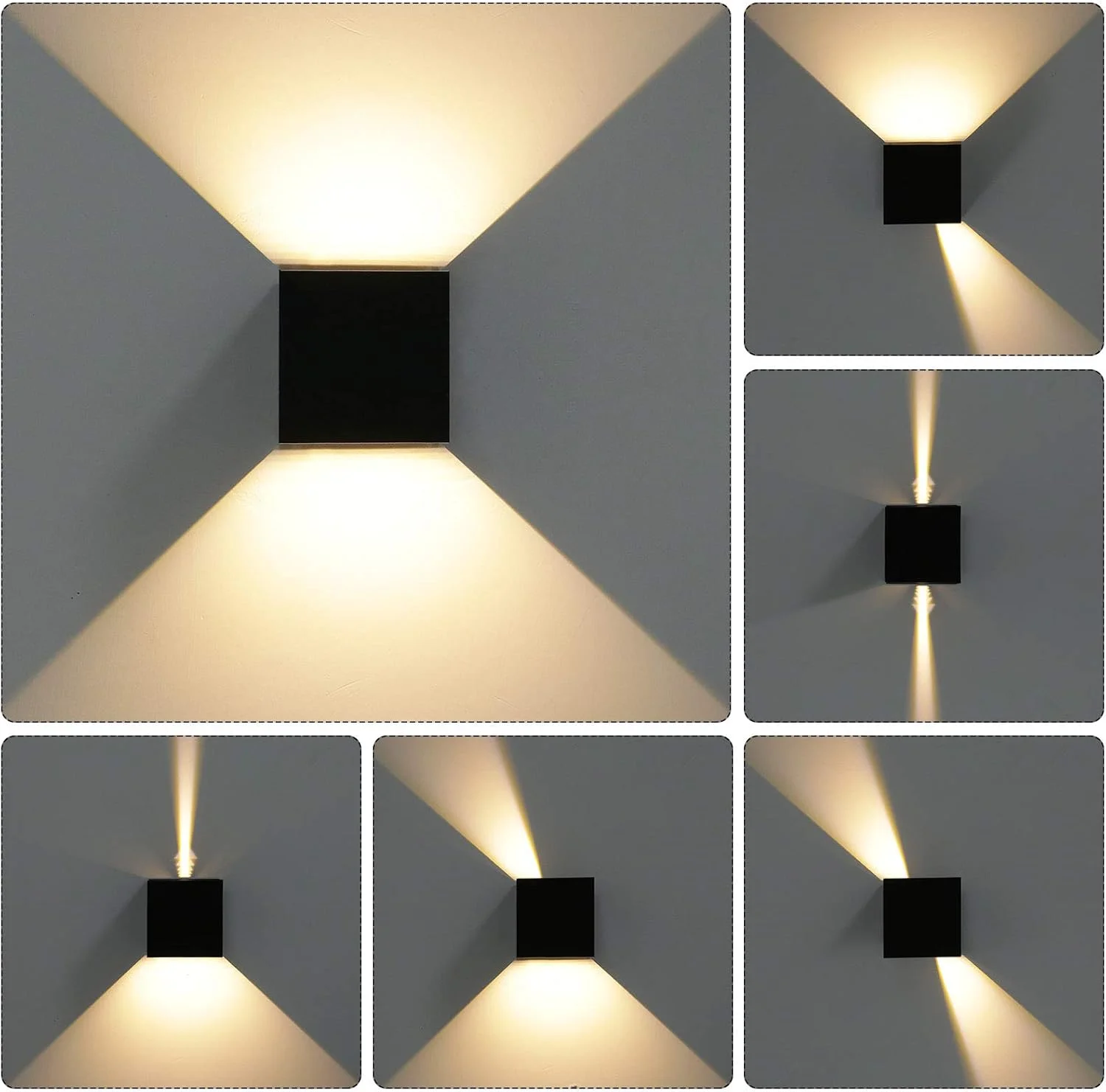 چراغ دیواری مدرن 12 وات فناز، چراغ ال ای دی با نور بالا و پایین و زاویه قابل تنظیم، آلومینیومی، ضد آب IP65، مناسب برای داخل و خارج ساختمان، حمام، اتاق خواب، راهرو، اتاق نشیمن، پله ها، باغ، مشکی 3000K چراغ دیواری مدرن 12 وات فناز، چراغ ال ای دی با نور بالا و پایین و زاویه قابل تنظیم، آلومینیومی، ضد آب IP65، مناسب برای داخل و خارج ساختمان، حمام، اتاق خواب، راهرو، اتاق نشیمن، پله ها، باغ، مشکی 3000K