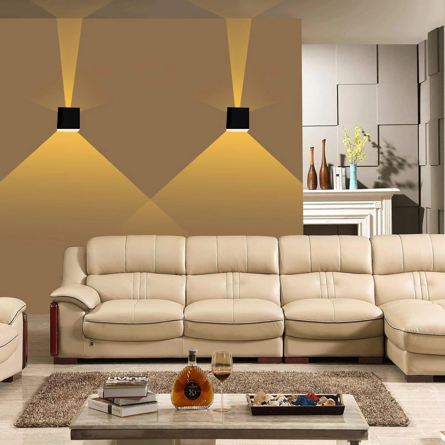 چراغ دیواری مدرن 12 وات فناز، چراغ ال ای دی با نور بالا و پایین و زاویه قابل تنظیم، آلومینیومی، ضد آب IP65، مناسب برای داخل و خارج ساختمان، حمام، اتاق خواب، راهرو، اتاق نشیمن، پله ها، باغ، مشکی 3000K چراغ دیواری مدرن 12 وات فناز، چراغ ال ای دی با نور بالا و پایین و زاویه قابل تنظیم، آلومینیومی، ضد آب IP65، مناسب برای داخل و خارج ساختمان، حمام، اتاق خواب، راهرو، اتاق نشیمن، پله ها، باغ، مشکی 3000K