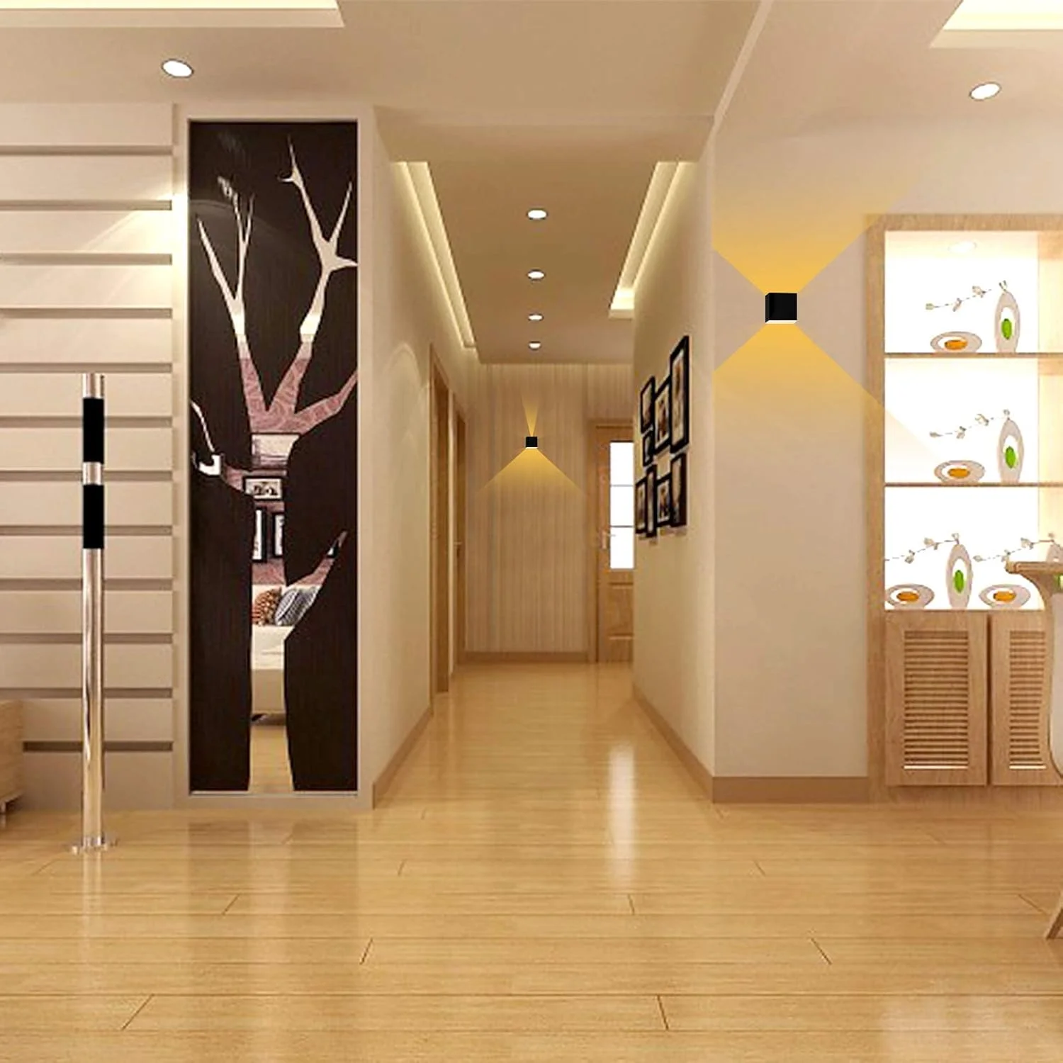 چراغ دیواری مدرن 12 وات فناز، چراغ ال ای دی با نور بالا و پایین و زاویه قابل تنظیم، آلومینیومی، ضد آب IP65، مناسب برای داخل و خارج ساختمان، حمام، اتاق خواب، راهرو، اتاق نشیمن، پله ها، باغ، مشکی 3000K چراغ دیواری مدرن 12 وات فناز، چراغ ال ای دی با نور بالا و پایین و زاویه قابل تنظیم، آلومینیومی، ضد آب IP65، مناسب برای داخل و خارج ساختمان، حمام، اتاق خواب، راهرو، اتاق نشیمن، پله ها، باغ، مشکی 3000K