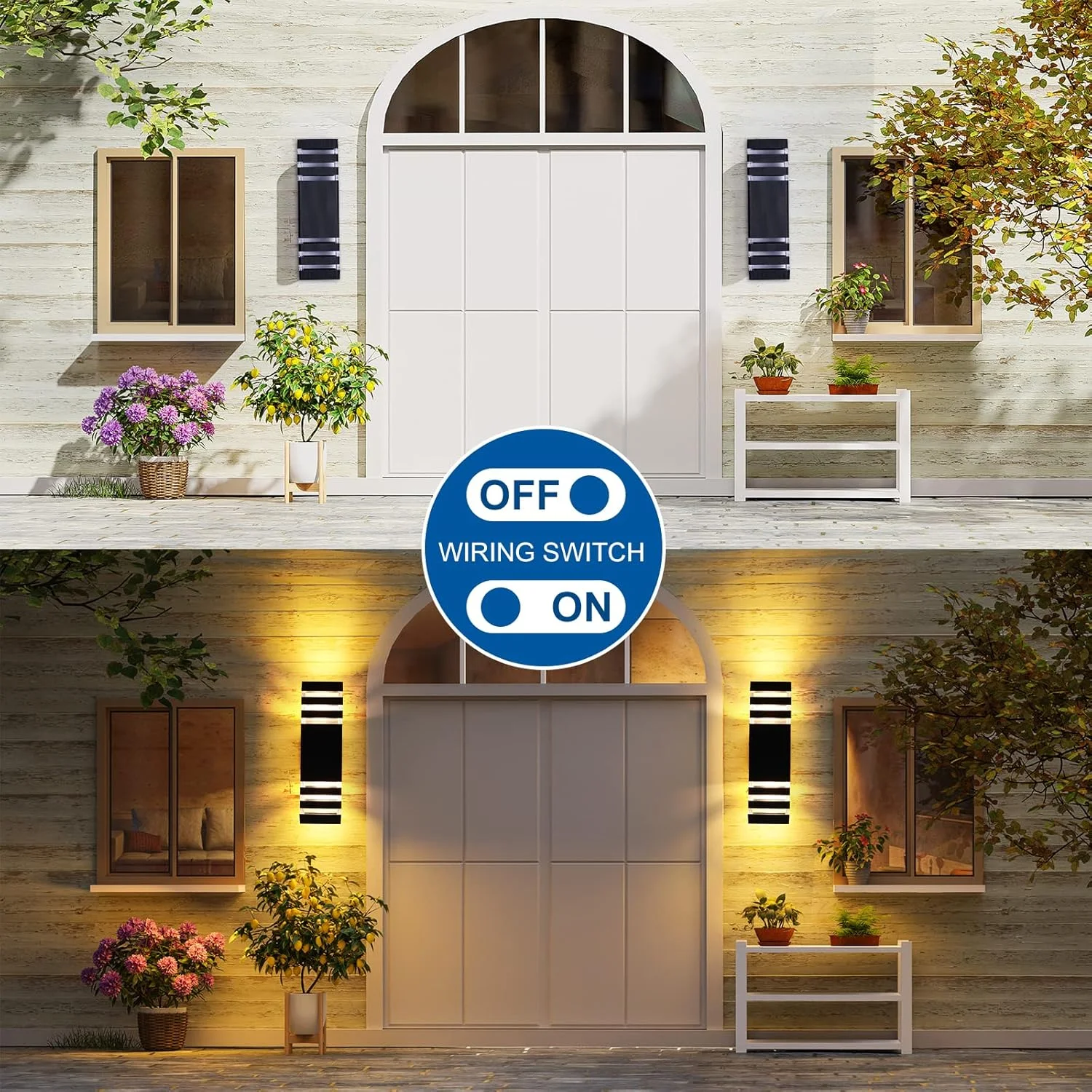 چراغ دیواری بیرونی، چراغ های ایوان مربعی LED بالا و پایین 3000K سفید گرم، چراغ دیواری مدرن آلومینیومی، چراغ های ایوان و پاسیو، چراغ بیرونی برای باغ، حیاط خلوت، گاراژ چراغ دیواری بیرونی، چراغ های ایوان مربعی LED بالا و پایین 3000K سفید گرم، چراغ دیواری مدرن آلومینیومی، چراغ های ایوان و پاسیو، چراغ بیرونی برای باغ، حیاط خلوت، گاراژ