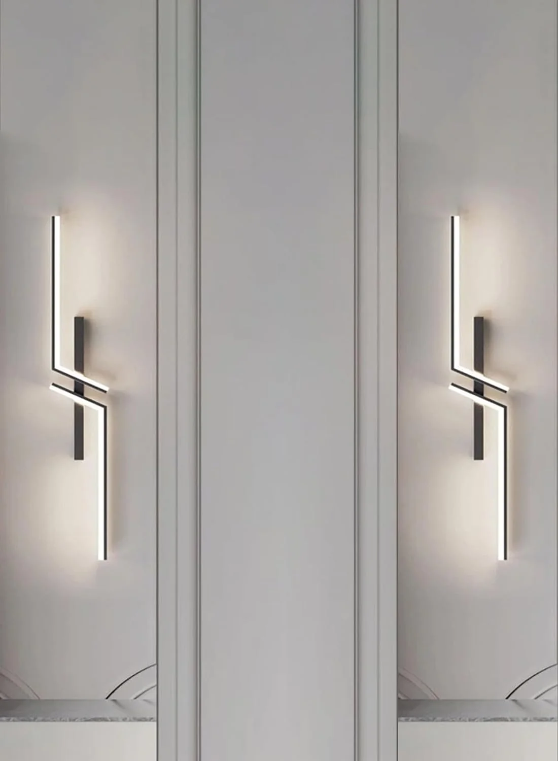 چراغ دیواری ال ای دی نواری مدرن LEDPTS.jP (60 سانتی متر، سه دمای رنگ، مشکی) چراغ های ال ای دی دیوارکوب کنار تخت خواب مینیمالیستی اتاق نشیمن تلویزیون مبل پس زمینه دیوار چراغ دیواری ال ای دی نواری مدرن LEDPTS.jP (60 سانتی متر، سه دمای رنگ، مشکی) چراغ های ال ای دی دیوارکوب کنار تخت خواب مینیمالیستی اتاق نشیمن تلویزیون مبل پس زمینه دیوار