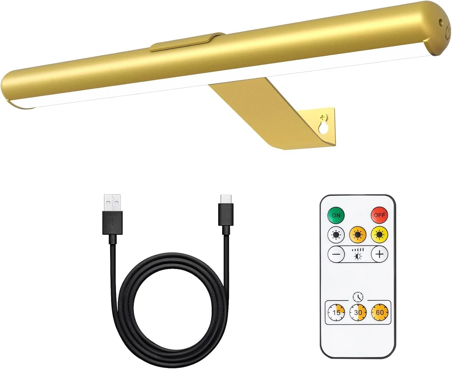 چراغ دیواری باتری خور KUAEAY با کنترل از راه دور، چراغ عکس شارژی 4000 میلی آمپر ساعتی برای دیوار مغناطیسی بی سیم، 3 رنگ قابل تنظیم روشنایی و تایمر، چراغ برای راهرو اتاق خواب (طلایی) چراغ دیواری باتری خور KUAEAY با کنترل از راه دور، چراغ عکس شارژی 4000 میلی آمپر ساعتی برای دیوار مغناطیسی بی سیم، 3 رنگ قابل تنظیم روشنایی و تایمر، چراغ برای راهرو اتاق خواب (طلایی)