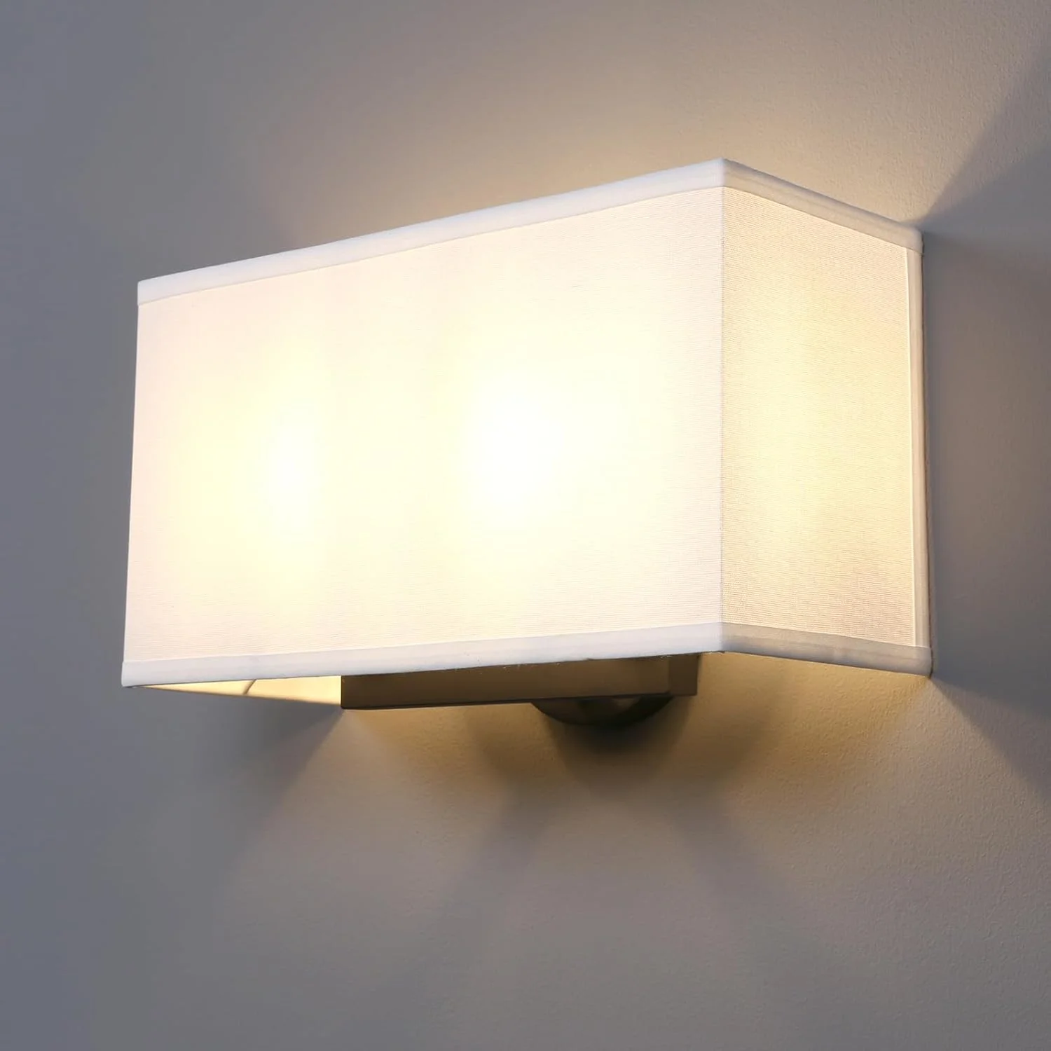 چراغ دیواری مخفی کنار تختخواب پرمو، چراغ تکی 2-شاخه، سبک صنعتی وینتج با سایه پارچه ای مربعی برای مطالعه، اتاق خواب، اتاق نشیمن، اتاق غذاخوری، هتل (سفید) چراغ دیواری مخفی کنار تختخواب پرمو، چراغ تکی 2-شاخه، سبک صنعتی وینتج با سایه پارچه ای مربعی برای مطالعه، اتاق خواب، اتاق نشیمن، اتاق غذاخوری، هتل (سفید)