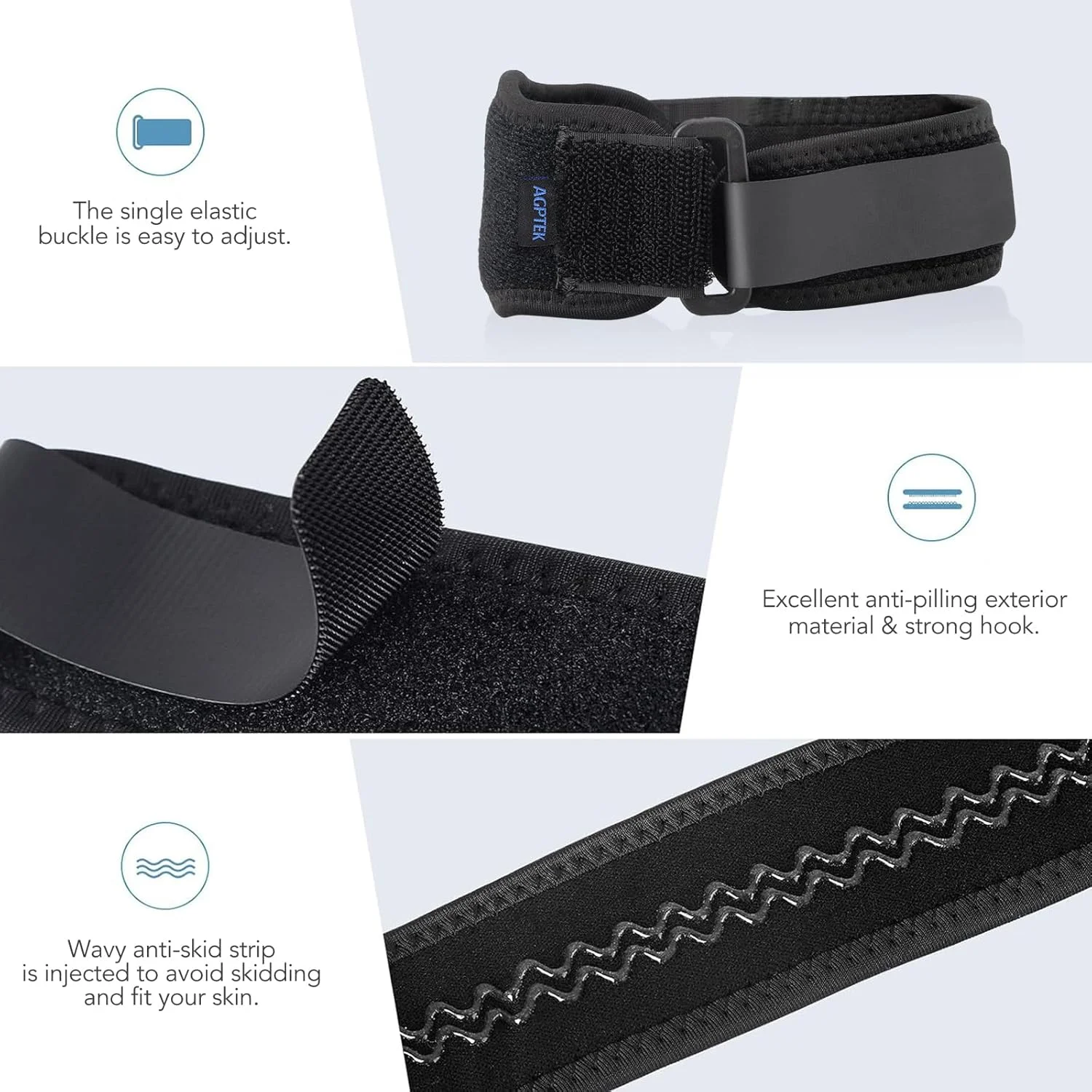 آرنج بند ای جی پی تک برای تاندونیت و آرنج تنیس بازان، بسته 2 عددی، بازوبند ساپورت آرنج گلف بازان تنیس باز، بند آرنج وزنه برداری با پد فشاری برای مردان و زنان (سبز)