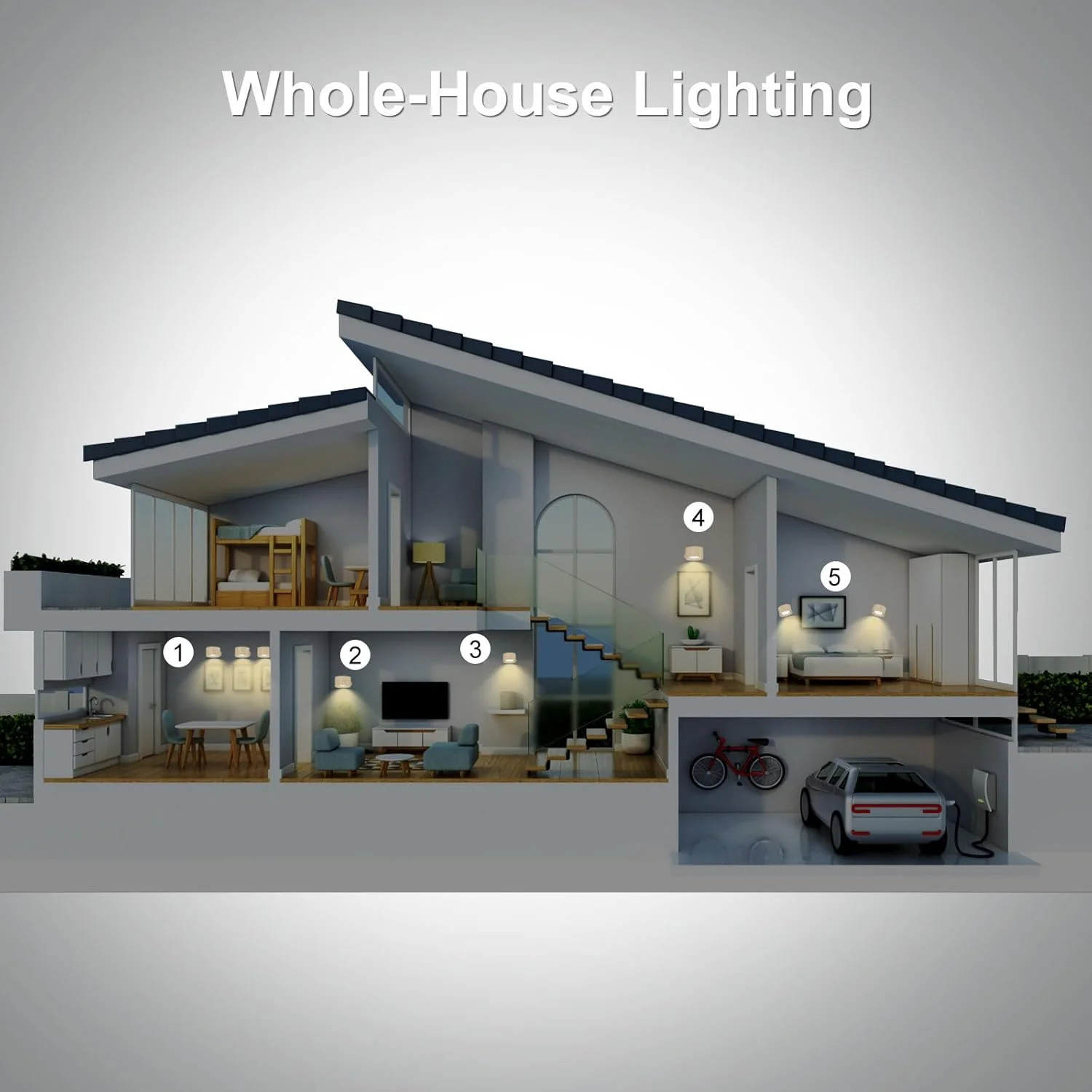 چراغ دیواری LED با باتری، بسته 2 عددی، دارای 3 حالت رنگی، 3 سطح روشنایی، کنترل لمسی مغناطیسی با قابلیت چرخش 360 درجه، چراغ مطالعه برای اتاق نشیمن و اتاق خواب چراغ دیواری LED با باتری، بسته 2 عددی، دارای 3 حالت رنگی، 3 سطح روشنایی، کنترل لمسی مغناطیسی با قابلیت چرخش 360 درجه، چراغ مطالعه برای اتاق نشیمن و اتاق خواب