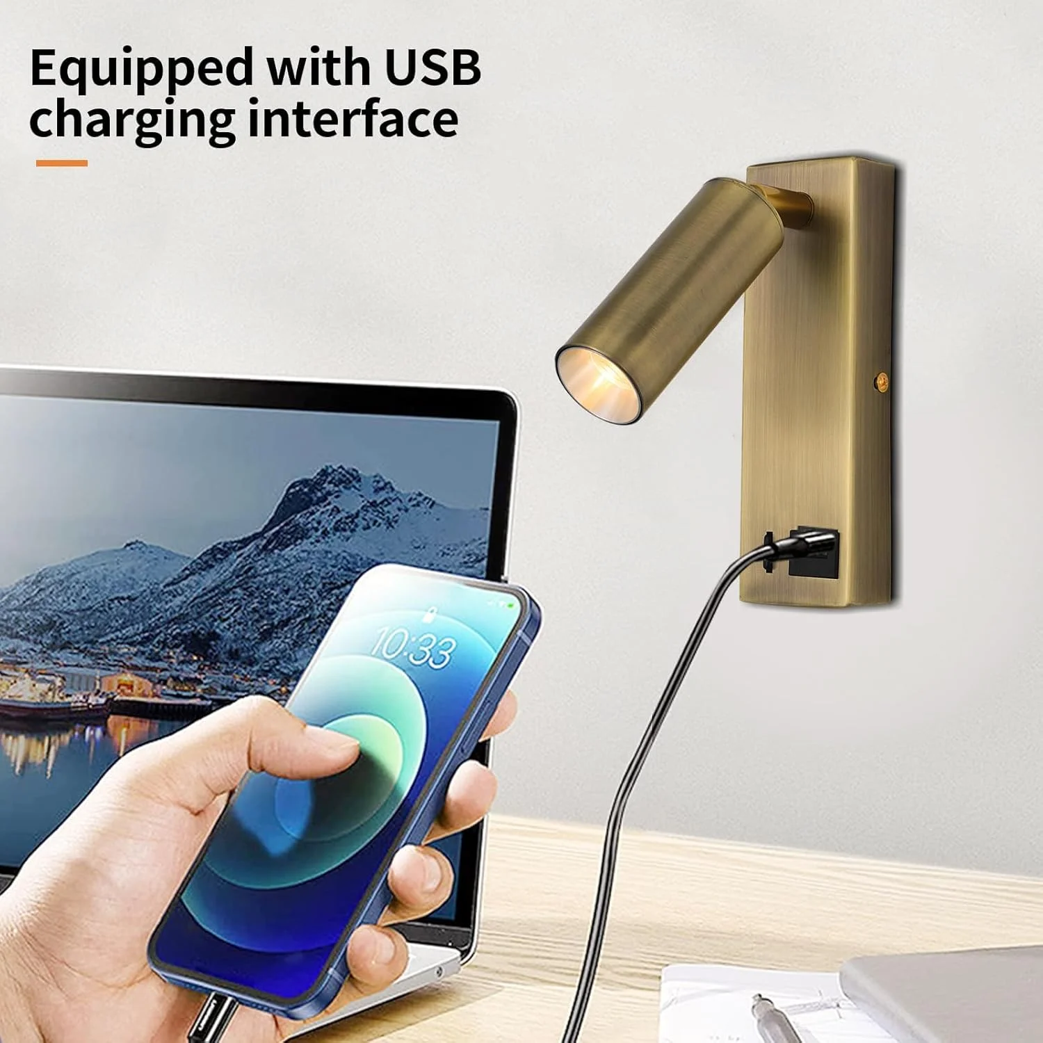 چراغ دیواری ال ای دی Azonee، چراغ مطالعه کنار تخت، چراغ های توکار قابل تنظیم بالای تخت با سوئیچ و پورت USB، چراغ های دیواری تزئینی کنار تخت هتلی، چراغ دیواری برای مطالعه چراغ دیواری ال ای دی Azonee، چراغ مطالعه کنار تخت، چراغ های توکار قابل تنظیم بالای تخت با سوئیچ و پورت USB، چراغ های دیواری تزئینی کنار تخت هتلی، چراغ دیواری برای مطالعه