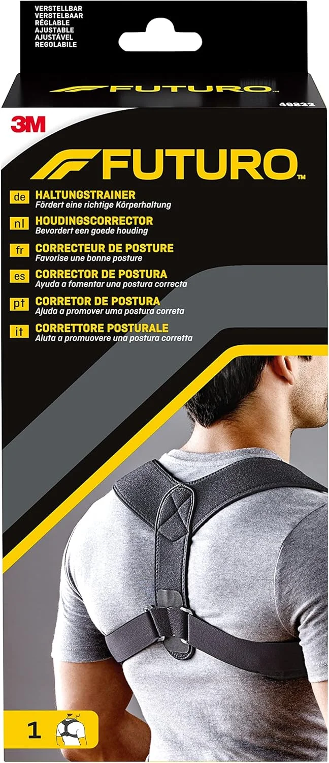 نگهدارنده وضعیت بدنی فوتورو، بند پشتی، قابل تنظیم (28 تا 48 اینچ) - ترویج وضعیت بدنی صحیح، راحت و تنفس پذیر، نامحسوس زیر لباس، مناسب استفاده روزمره و اداری، مناسب برای آقایان و بانوان