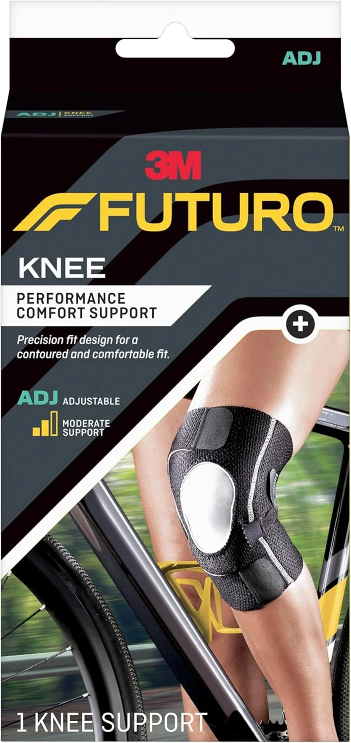 زانوبند طبی فوتورو با قابلیت تنظیم سایز، 1 عدد در بسته | رنگ مشکی | 01039ENR | طراحی با عملکرد بالا و فشردگی راحت | حمایت متوسط | زانوبند