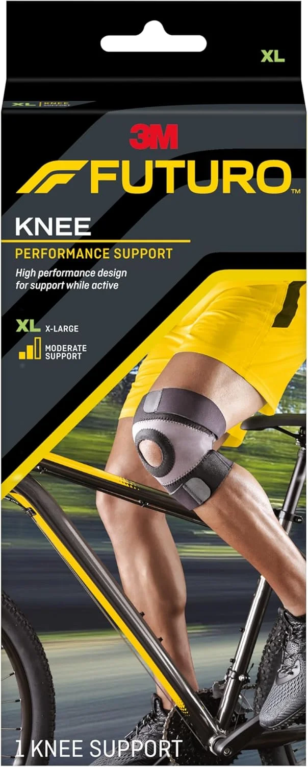 زانوبند عملکردی فوتورو سایز ایکس لارج، 1 عدد در بسته | رنگ مشکی/خاکستری | 45699ENR | طراحی با عملکرد بالا برای پشتیبانی در حین فعالیت | پشتیبانی متوسط | زانوبند