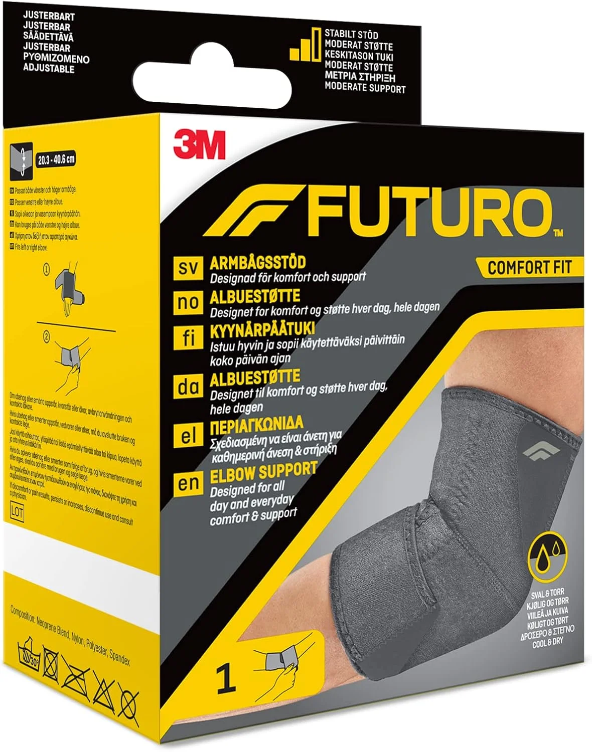 آرنج بند طبی فوتورو مدل Comfort Fit 04038EU2، قابل تنظیم (20.3-40.6 سانتی متر)