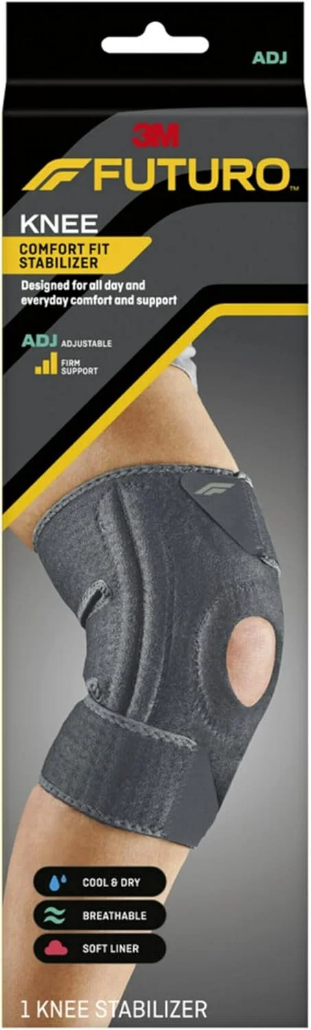 زانوبند طبی فوتورو، مدل Comfort Fit، خاکستری، سایز قابل تنظیم
