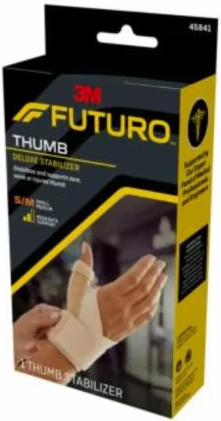 (کوچک/متوسط، بژ) - تثبیت کننده انگشت شست دلوکس فوتورو، پشتیبانی تثبیت کننده متوسط، کوچک/متوسط، مشکی