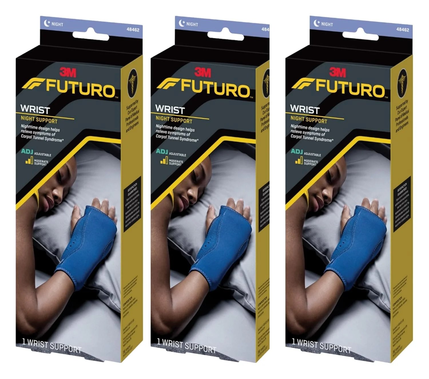 نگهدارنده مچ دست فوتورو برای خواب شبانه، قابل تنظیم، هر عدد (بسته 3 عددی) نگهدارنده مچ دست فوتورو برای خواب شبانه، قابل تنظیم، هر عدد (بسته 3 عددی)