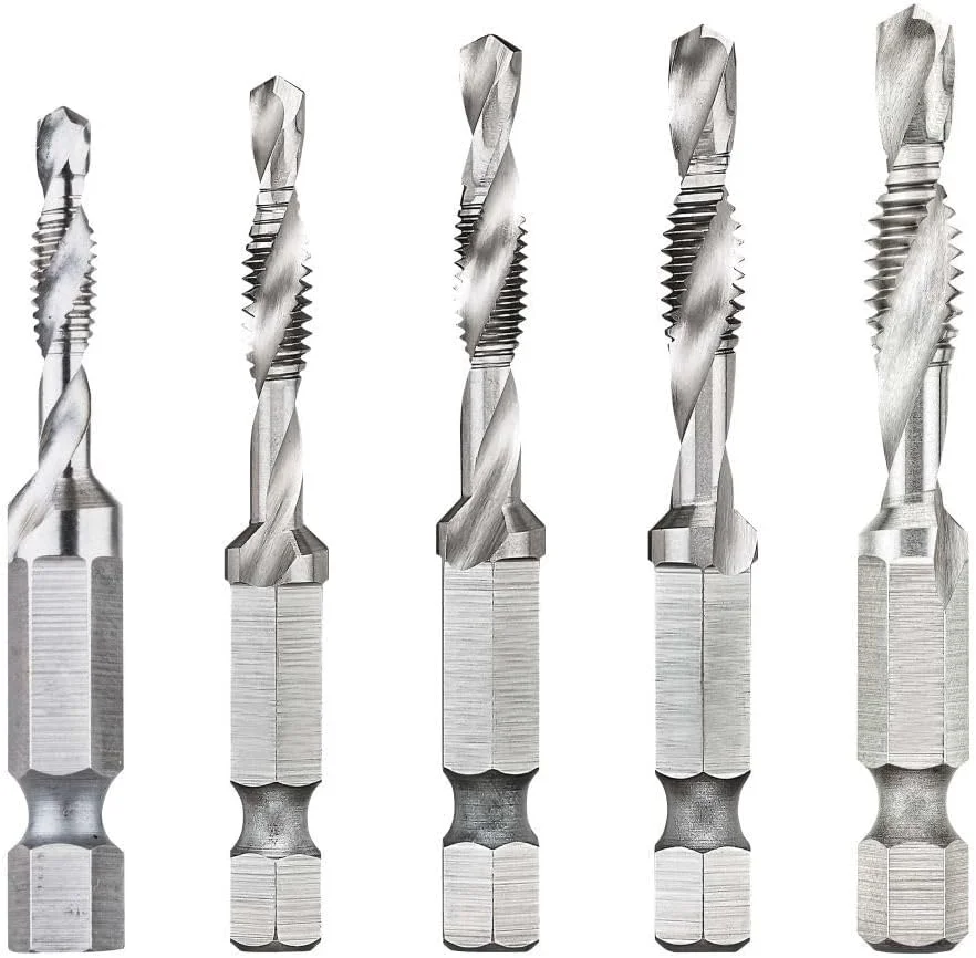 مجموعه مته قلاویز دیوالت، آماده برای ضربه، 1/4 اینچ، 5 عددی (Dwadtqtr5Set)، یک سایز