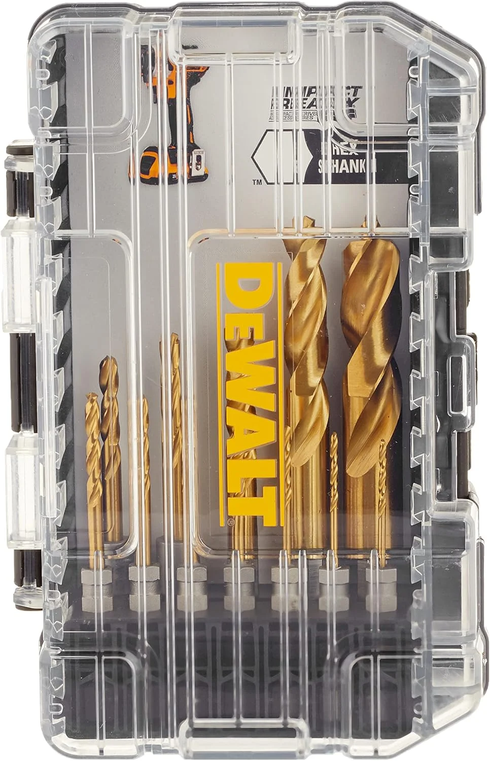 مجموعه مته تیتانیومی دیوالت، مناسب برای فلز، چوب و پلاستیک، 12 عددی (DD5152)