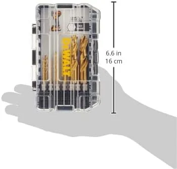 مجموعه مته تیتانیومی دیوالت، مناسب برای فلز، چوب و پلاستیک، 12 عددی (DD5152)