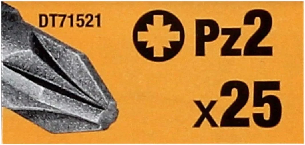 مجموعه 25 عددی سری پیچ گوشتی دیوالت PZ2 مدل DT71521-QZ در جعبه تیک تاک