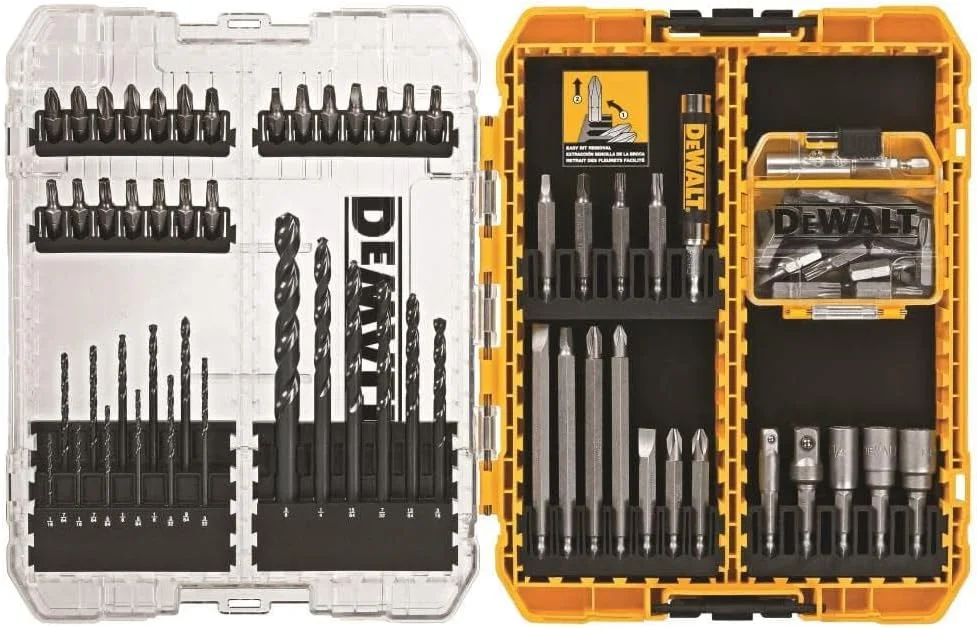 مجموعه لوازم جانبی پیچ گوشتی دیوالت مدل DWAMF1280، زرد