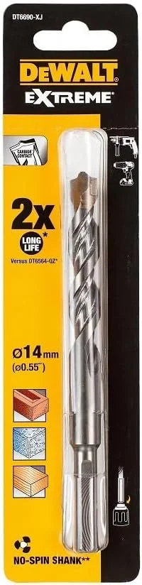 مته الماسه اکستریم دیوالت DT6690QZ سایز 14x150 میلی متر مته الماسه اکستریم دیوالت DT6690QZ سایز 14x150 میلی متر