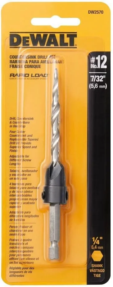 مته خزینه شماره 12 دیوالت DW2570 به همراه مته 7/32 اینچی