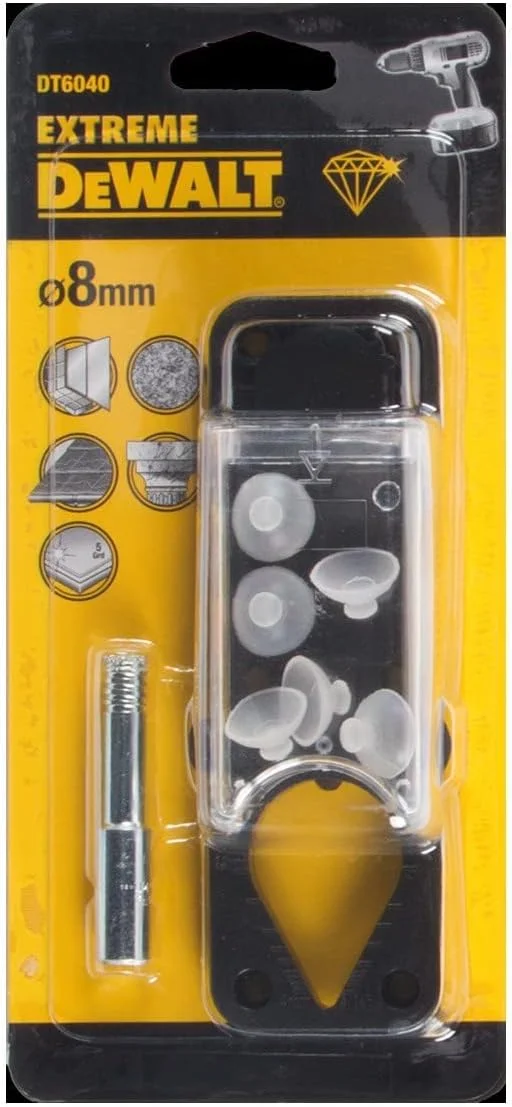 DEWALT مته الماسه 8 میلی متری با زاویه 45 درجه مناسب برای کاشی، سرامیک، مرمر، گرانیت و سنگ لوح