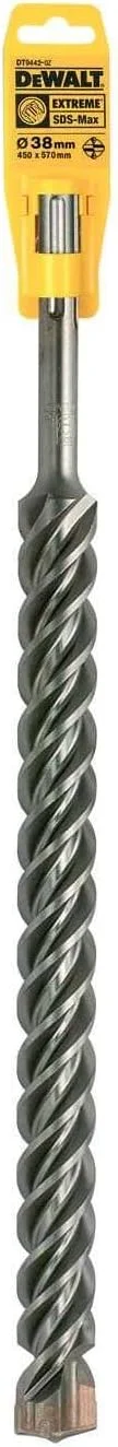 مته بتن کن 38 میلی متری دِوالت، SDS MAX، مدل EXTREME، اندازه 38 در 450 در 570 میلی متر، زرد/مشکی، DT9442-QZ مته بتن کن 38 میلی متری دِوالت، SDS MAX، مدل EXTREME، اندازه 38 در 450 در 570 میلی متر، زرد/مشکی، DT9442-QZ