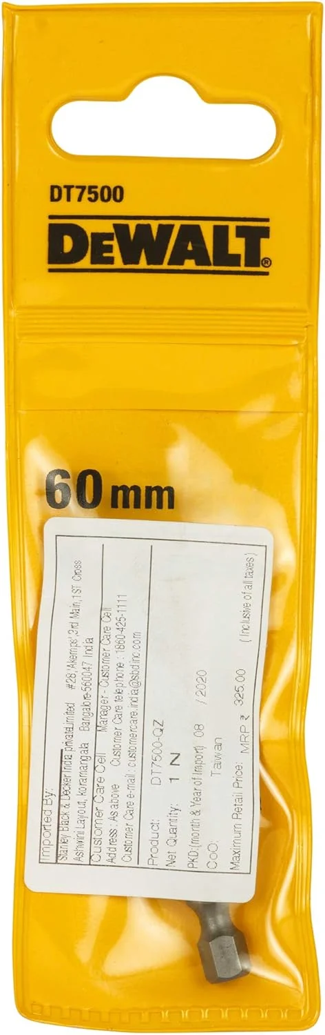 نگهدارنده مگنت دار نوک پیچ گوشتی 60 میلی متری دیوالت مدل DT7500 نگهدارنده مگنت دار نوک پیچ گوشتی 60 میلی متری دیوالت مدل DT7500