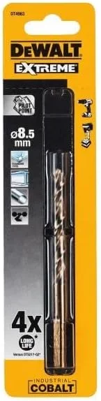 مته کبالت HSS-CO اکستریم دیوالت DT4909-QZ برای فلز 6.5 میلی متر