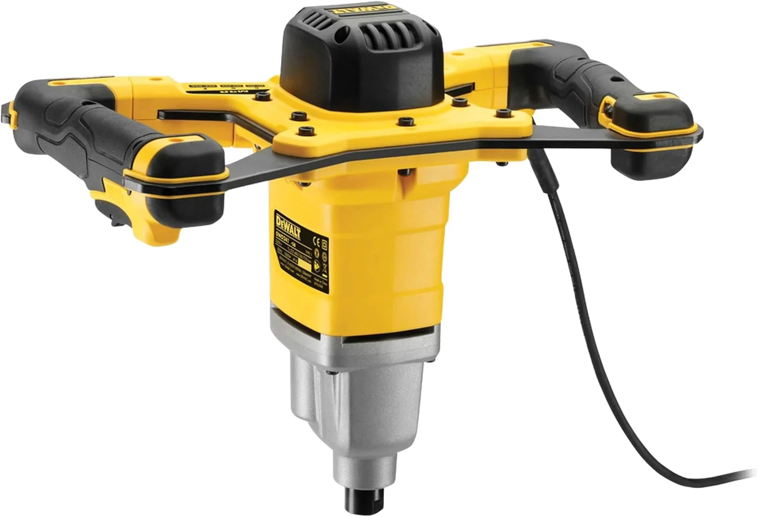 میکسر دو دسته 1800 وات DeWalt، زرد/مشکی، DWD241-GB