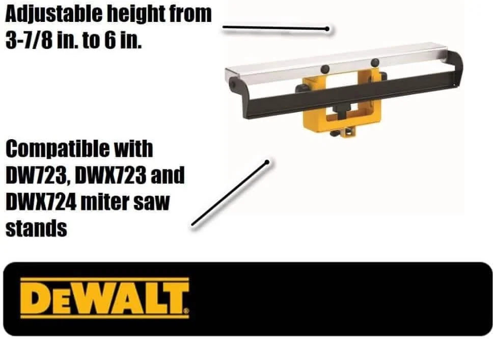 نگهدارنده و تکیه گاه مواد اره میزی DEWALT (DW7029)، زرد