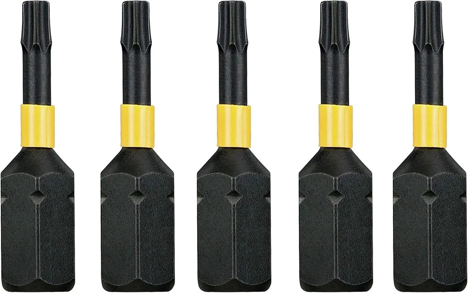 سَری پیچ‌گوشتی ضربه‌گیر دِوالت مدل T10 بسته 5 عددی – 25 میلی‌متر – DT7379T QZ