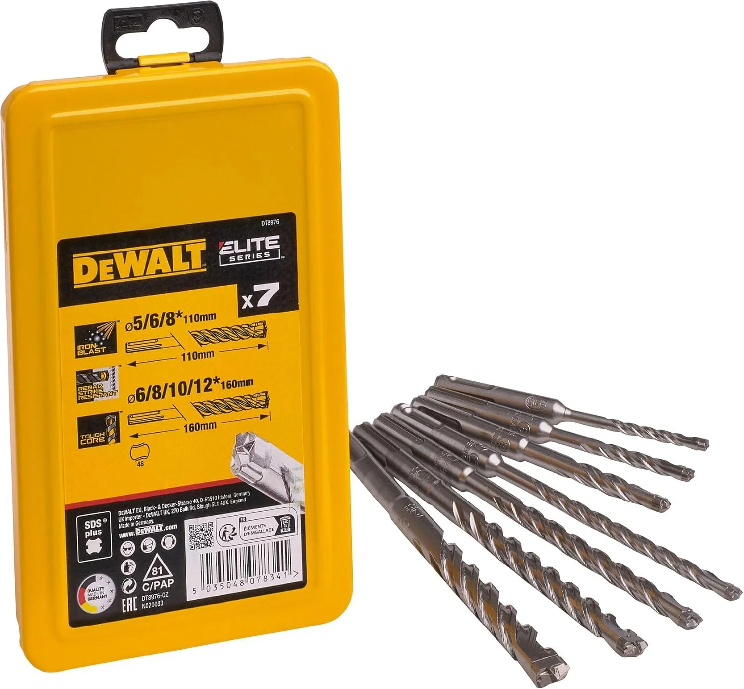 DEWALT DT8976-QZ - مجموعه ۷ عددی مته با سر کاربید