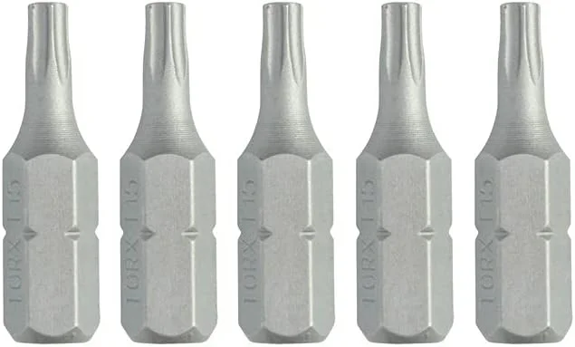 سَری پیچ‌گوشتی دیوالت DT7254-QZ برای پیچ‌های ستاره‌ای - طول 25 میلی‌متر، نقره‌ای، 5 عدد