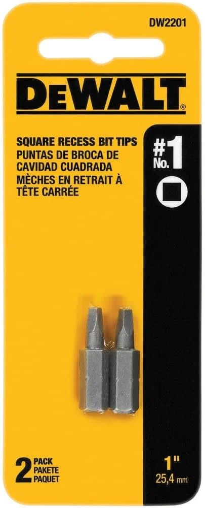 نوک پیچ گوشتی مربعی دیوالت مدل DW2201 شماره 1 (بسته 2 عددی) نوک پیچ گوشتی مربعی دیوالت مدل DW2201 شماره 1 (بسته 2 عددی)