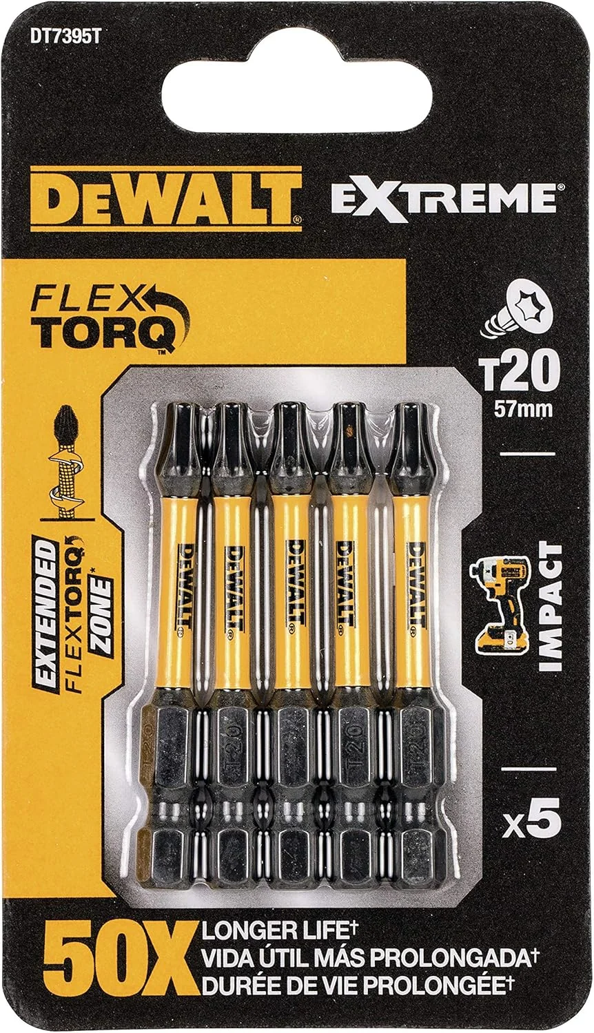 DEWALT DT7395T-QZ - سری پیچ گوشتی ضربه ای 5 عددی T20