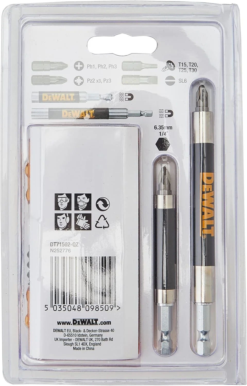 مجموعه سری پیچ گوشتی دیوالت DT71502-QZ، 5 سانتی متر x 10 سانتی متر x 15 سانتی متر، 14 عددی