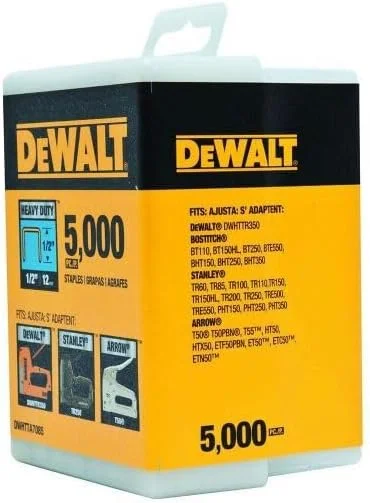 منگنه های باریک و سنگین DEWALT DWHTTA7065 با تاج 3/8 اینچ، نقره ای متالیک، بسته 1 عددی