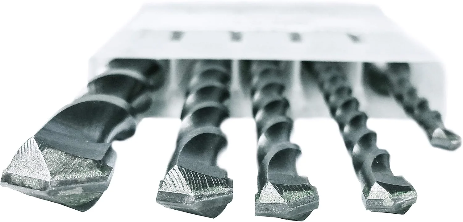 مجموعه 5 عددی مته SDS-Plus ماکیتا برای چکش‌های چرخشی SDS+ - سوراخکاری تهاجمی برای بتن و بنایی - مته‌های نوک کاربید