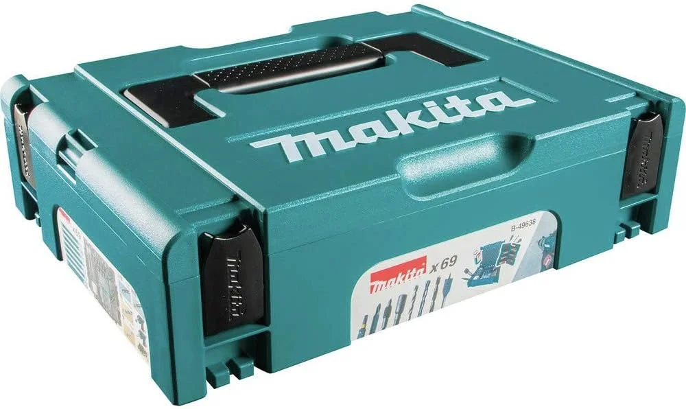 مجموعه مته و سری پیچ گوشتی 69 عددی ماکیتا مدل B-49638 در جعبه ماک پک