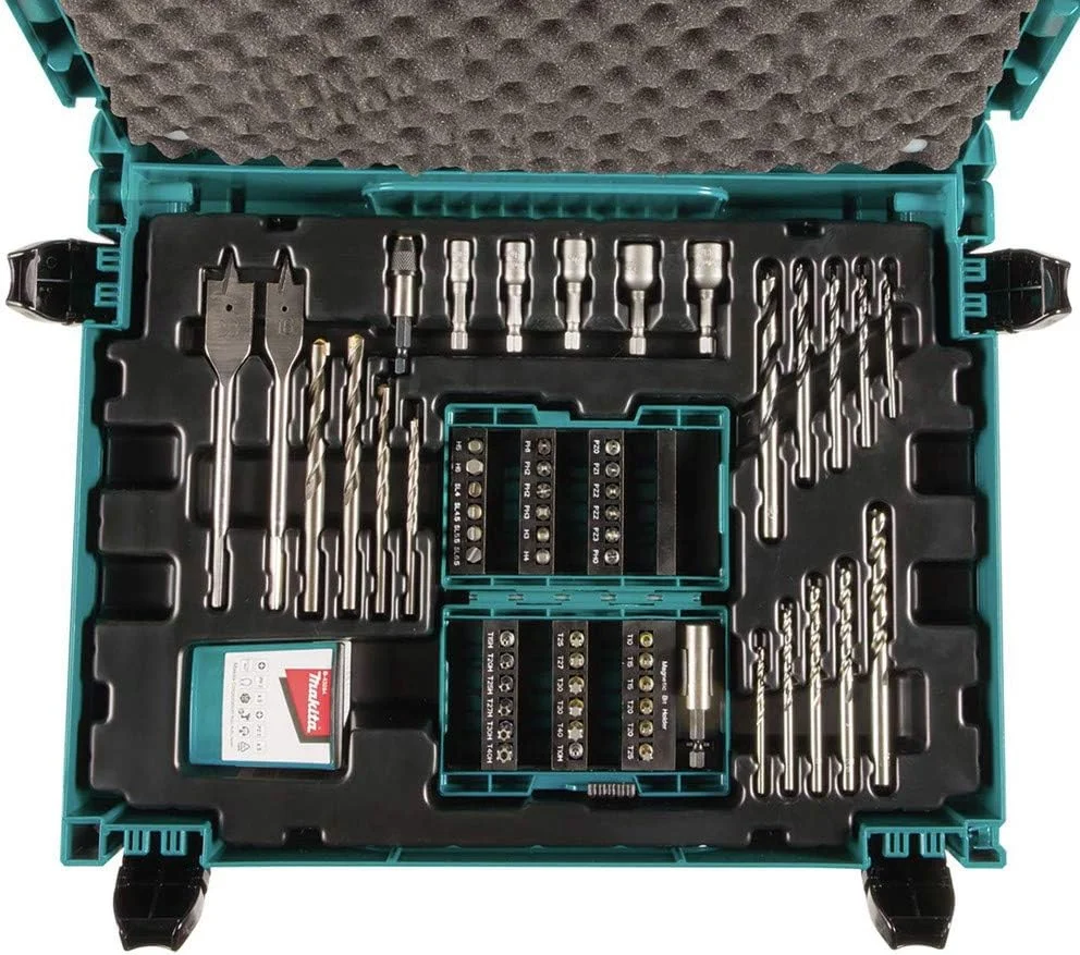 مجموعه مته و سری پیچ گوشتی 69 عددی ماکیتا مدل B-49638 در جعبه ماک پک