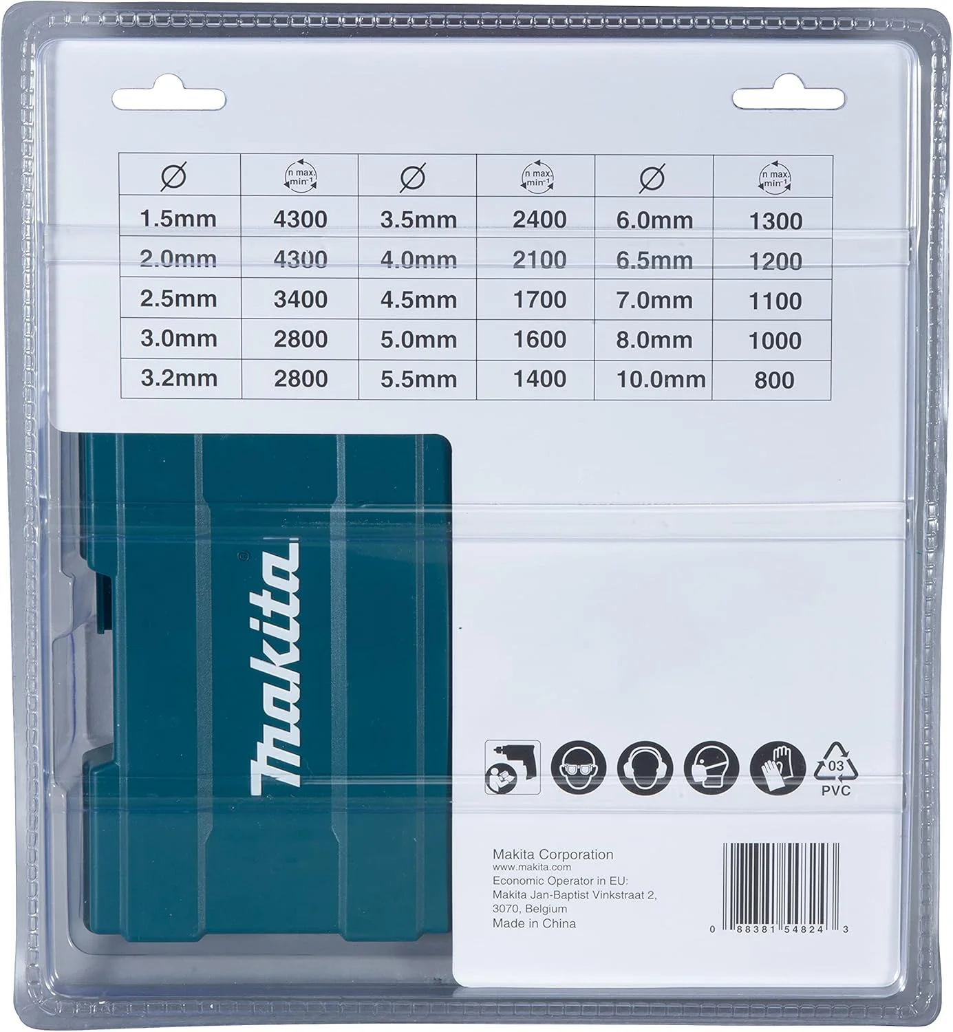 مجموعه مته فلزی ماکیتا مدل D-67527، آبی/طلایی مجموعه مته فلزی ماکیتا مدل D-67527، آبی/طلایی