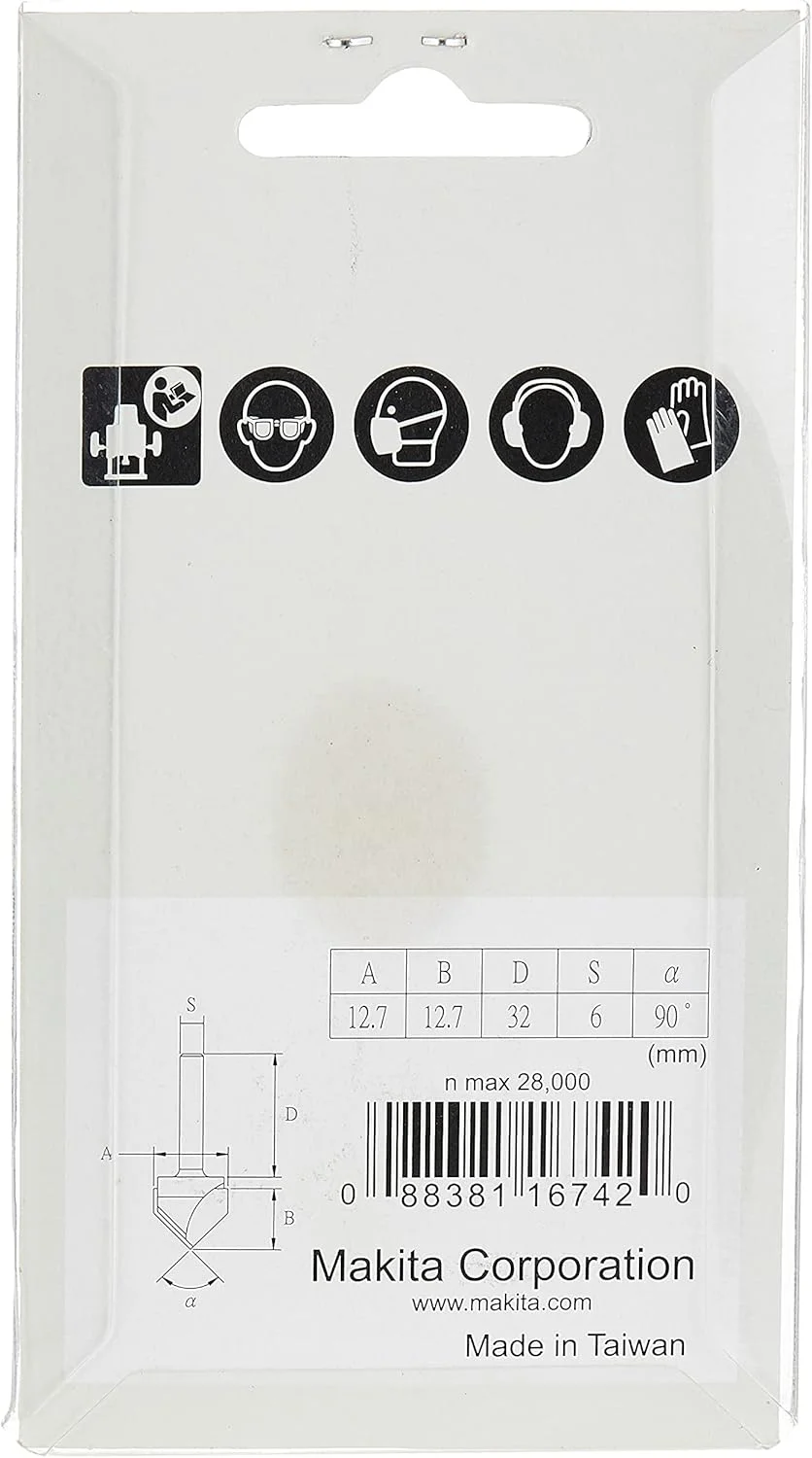 تیغ شیارزن V شکل ماکیتا مدل D12398 با قطر 12.7 میلی متر